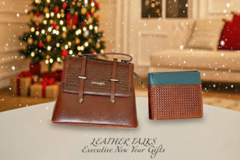 Luxury Python Leather Slim Bag for Stylish Professionals